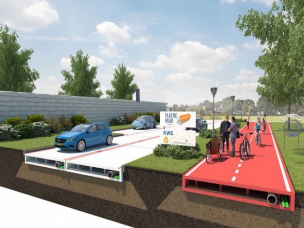 Нидерландцы предложили делать автодороги из пластика