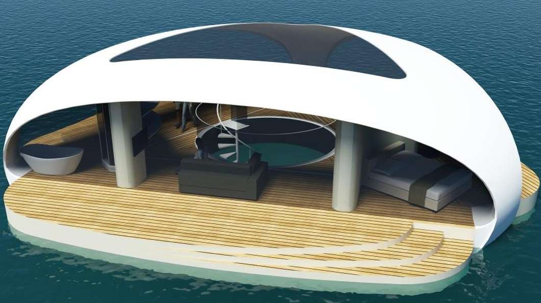 Новая концепция плавающей виллы SeaScape: вы сможете спать рядом с морскими обитателями