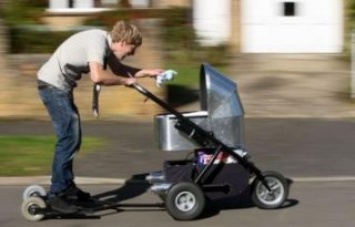 Создана самая быстрая в мире детская коляска (ВИДЕО)