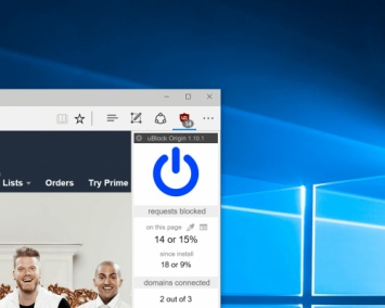 Блокировщик рекламы uBlock Origin стал доступен для Microsoft Edge