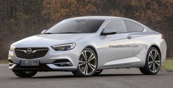 Опубликован рендер 2-дверного купе Opel Insignia