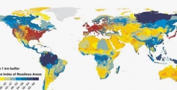 Немецкие экологи создали «Всемирную карту бездорожья»