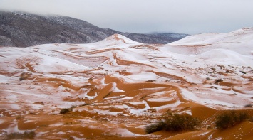 Сахара в снегу - впервые за 37 лет