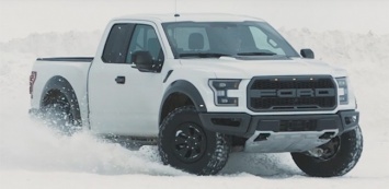 Кен Блок устроил игры в снегу на Ford F-150 Raptor