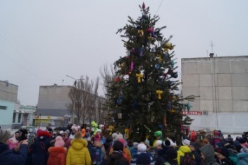 В Павлограде открыли еще одну новогоднюю елку