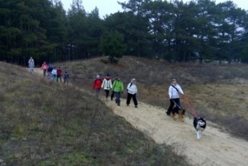Группа путешественников прошла пешком от Олешек до Голой Пристани (фото)