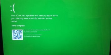 «Синий экран смерти» в Windows станет зеленым