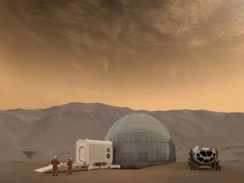На Марсе будут строить дома из льда: НАСА