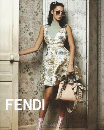 Белла Хадид в рекламной кампании Fendi