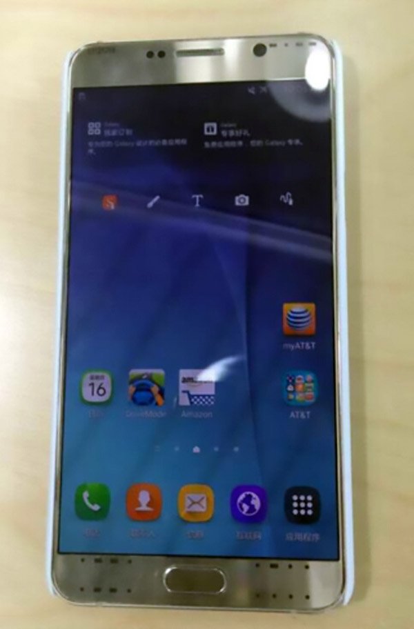 В сеть попали снимки прототипа Samsung Galaxy Note 5