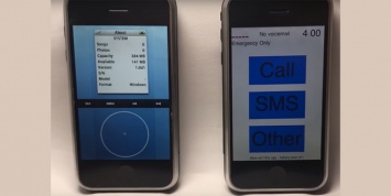 Два старых и страшных прототипа iOS показали на видео