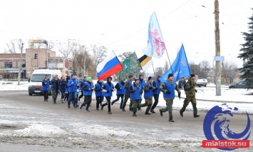 В оккупированном Луганске по Крещению "ударили русской пробежкой"