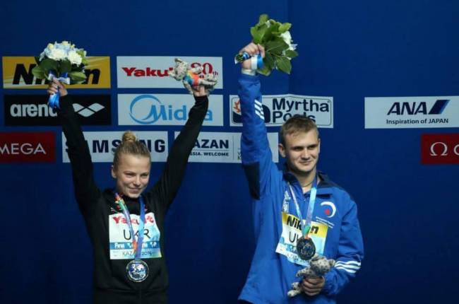 В Казане украинские спортсмены завоевали серебро по водным видам спорта