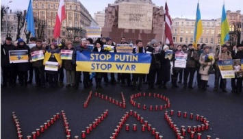 Активисты акции Stop putin's War In Ukraine в Риге объявили четыре требования к России