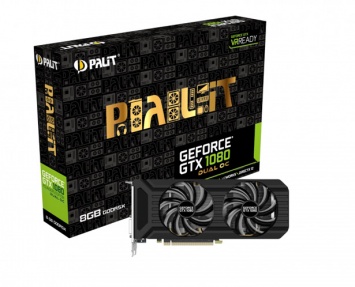 Palit представила видеокарту GeForce GTX 1080 Dual OC