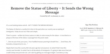 Трампа просят снести Статую Свободы
