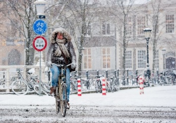 Для киевлян проведут урок безопасной езды на велосипеде зимой