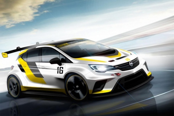 Opel представил изображения гоночной модификации Astra нового поколения