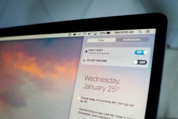 Apple выпустила публичную версию macOS Sierra 10.12.4 beta 1 с режимом Night Shift для Mac
