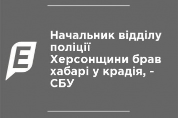 Начальник отдела полиции Херсонщины брал взятки у вора, - СБУ