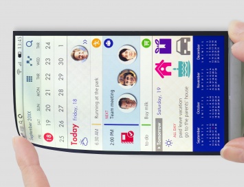 Гнется, но не бьется: японцы представилиновый гибкий дисплей для смартфонов