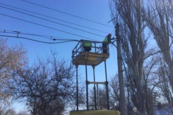 В Славянске похитили троллейбусный кабель