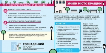 Киевляне выбрали проекты, которые профинансируют за счет городского бюджета, - список