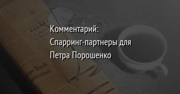 Комментарий: Спарринг-партнеры для Петра Порошенко