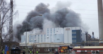 В Финляндии на химическом заводе произошел крупный пожар
