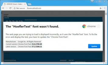 В сети распространяется поддельный набор шрифтов для Chrome