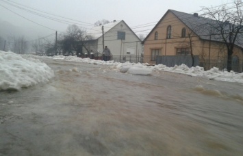 В закарпатском селе река затопила несколько улиц, жители сообщают о гибели животных