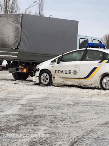 В Кривом Роге машина патрульной полиции попала в ДТП (фото)