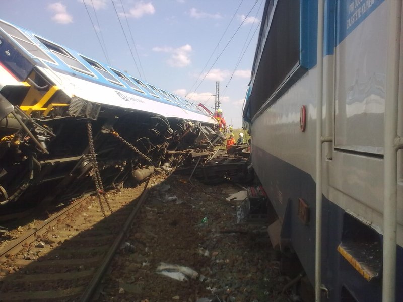 В Чехии столкнулось два поезда, семь человек получили травмы