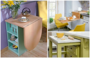 18 стильных столов, которые эффективно оптимизируют пространство маленькой кухни
