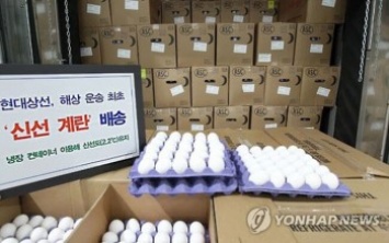 Южная Корея начала импортировать яйца из США на судне