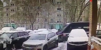 Появилось видео нападения на инкассаторов в Москве