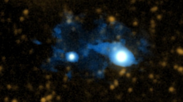 Астрофизики обнаружили зародыш галактики, который запутался в «паутине» Вселенной