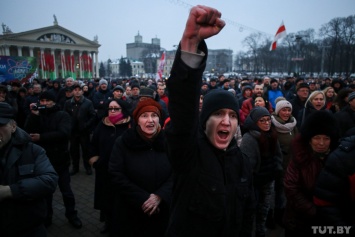 В Минске прошел "Марш рассерженных белорусов" против декрета о дармоедстве