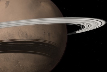 Вокруг Марса начали формироваться кольца из частичек его лун