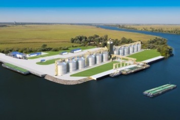 "Нибулон" показал, как строит речной терминал в Херсонской области (фото)