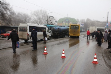 Массовые ДТП на проспекте Мазепы в Днепре