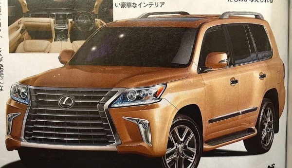 Стало известно как будет выглядеть обновленный Lexus LX 570