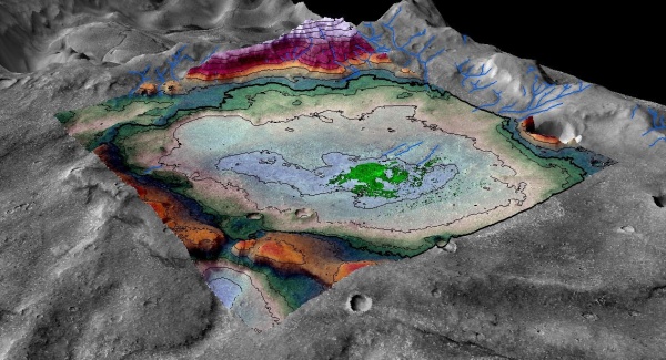 Ученые: На Марсе найдены следы древнего водного озера