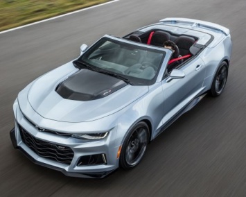 В сети обнародованы изображения Chevrolet Camaro ZL1 1LE Convertible