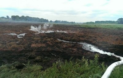 В Волынской области горят торфяники