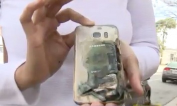Взорвавшийся в автомобиле Samsung Galaxy S7 едва не спровоцировал ДТП