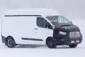 Модернизированный фургон Ford Transit Custom был замечен на дорогах Скандинавии