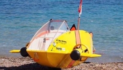 Для ленивых дайверов выпустят электрическую субмарину Scubster Nemo (ФОТО)