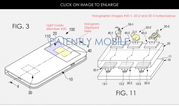 Samsung запатентовала голографическую технологию для смартфонов
