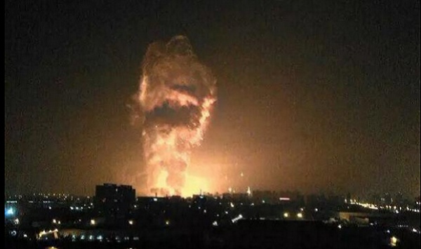 Ночью в Китае прогремел мощнейший взрыв